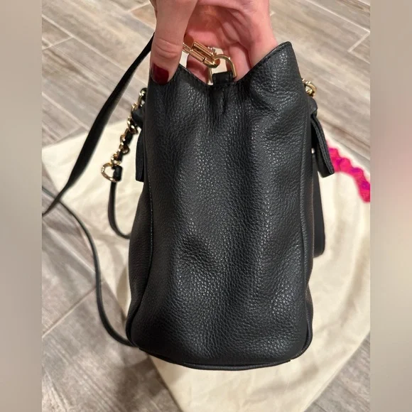 Tory Burch Harper Tote Small in Black - Picture 10 of 10